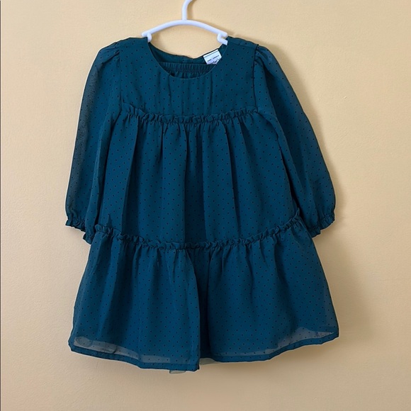 Carter's Other - Carter's Blue Babydoll Dress with Bishop Sleeves